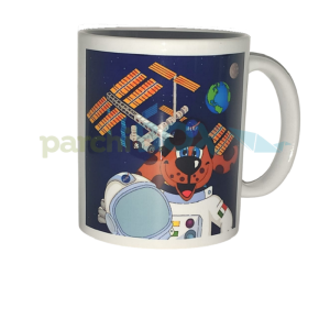 tazza colazione bambino cosmo academy Harf astronauta con sfondo ISS