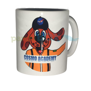 tazza colazione bambino con logo cosmo academy