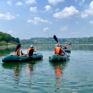 Lago di Alserio in kayak tour guidato da Como