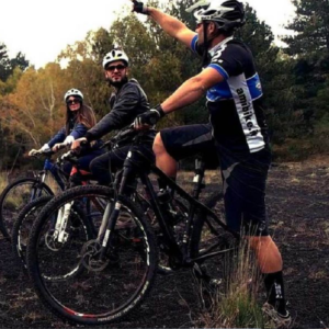 Etna mountain bike tours tour Guidato