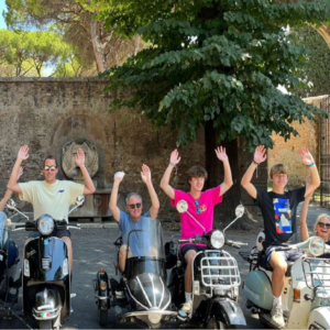 Things to do in Rome Highlights Vespa Sidecar rent Tour Rome with Coffee and Gelato